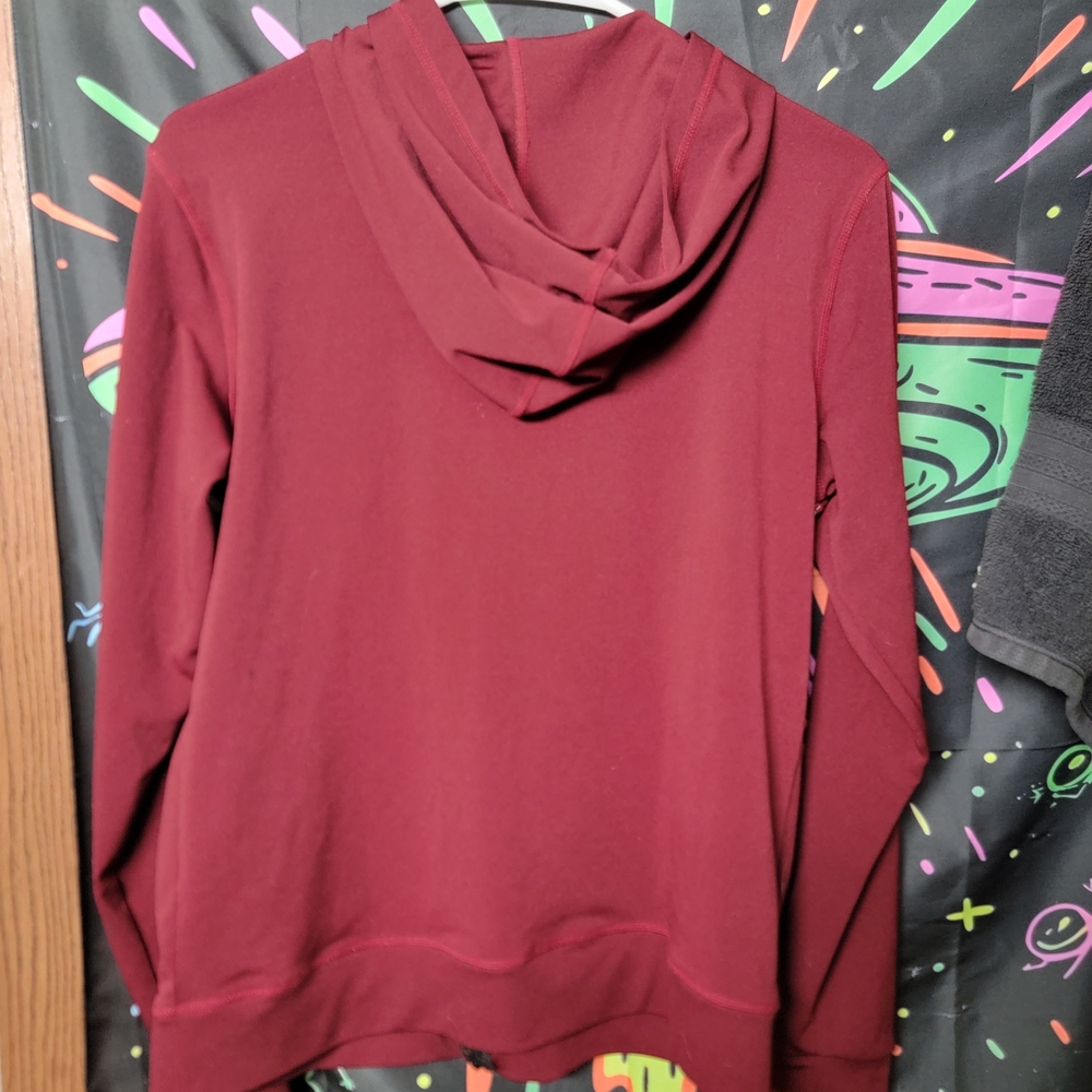 Nike Women's Burgundy and Black Track Jacket - Picture 2 of 2